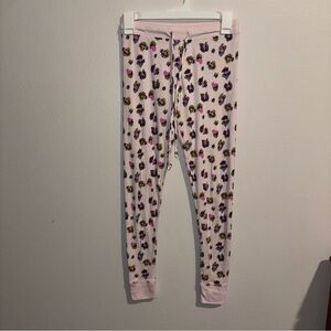 Pink Leopard Print Pajama Pants Size XS